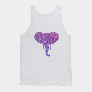 Purple Mandala Elephant Tank Top